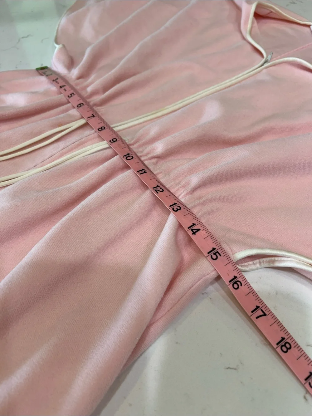 Vanity Fair Vintage 80s Hostess Lounge Dress Robe Pink Zip Front Pockets Medium